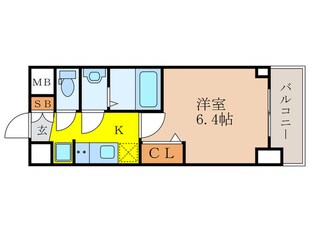 ﾌﾟﾚｻﾝｽ新大阪ｲｵﾘｱ(803)の物件間取画像